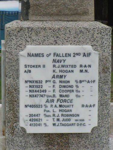 South West Rocks Left Inscription