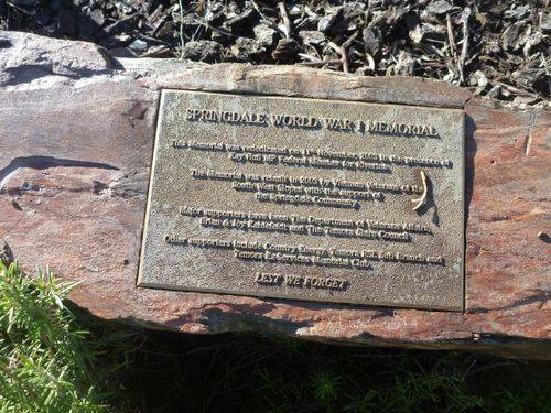 Springdale War Memorial : 29-April-2012 Springdale War Memorial : 29-April-2012