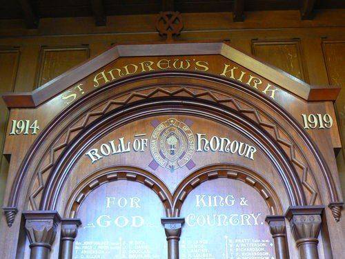 St Andrews Kirk Honour Roll St Andrews Kirk Honour Roll