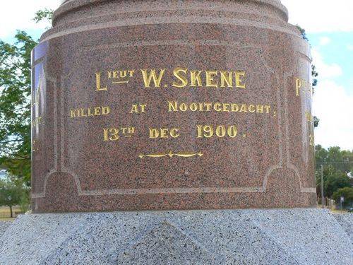 St Arnaud Boer War Memorial Left Side St Arnaud Boer War Memorial Left Side