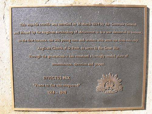 St Peters War Memorial : 10-July-2011 St Peters War Memorial : 10-July-2011