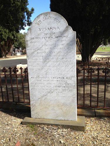 Susanna Hopkins Tombstone : 20-09-2013 Susanna Hopkins Tombstone : 20-09-2013