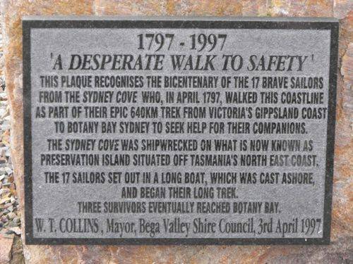 Sydney Cove Plaque
