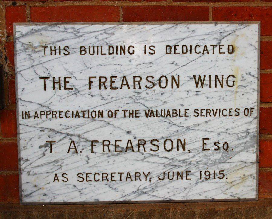 Frearson Plaque: 28-January-2018 Frearson Plaque: 28-January-2018