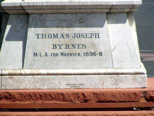 T. J. Byrnes Inscription