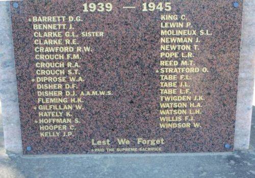 Tarlee War Memorial : 6-September-2011