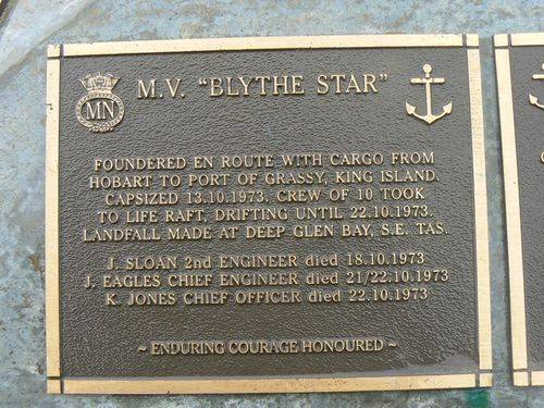 M.V. Blythe Star Plaque  : 2007 