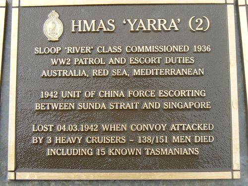 Naval Plaque - HMAS Yarra 2 : 2007