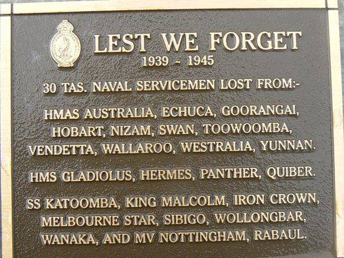 Lest We Forget -Tas Naval Servicemen: 2007