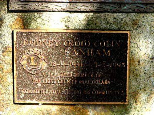 Rod Sanham Plaque / March 2013
