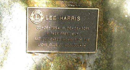 Lee Harris Plaque 