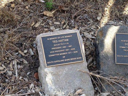 Ted Hattam Plaque : 3-04-2014 Ted Hattam Plaque : 3-04-2014