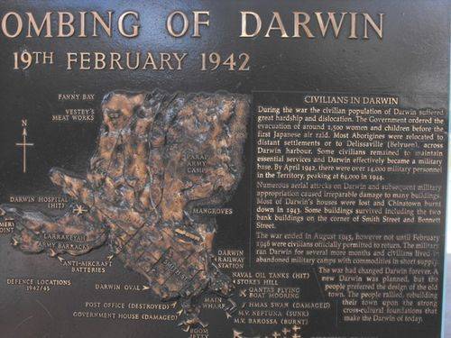 Darwin Bombing - Civilians Plaque 3 / May 2013 Darwin Bombing - Civilians Plaque 3 / May 2013