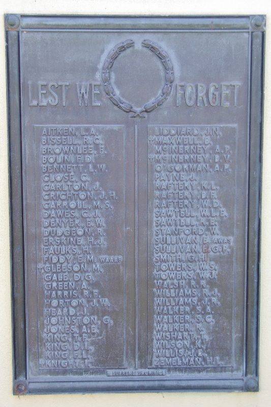 WW2 Honour Roll : 13-September-2015 WW2 Honour Roll : 13-September-2015