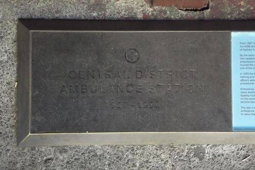 The Rocks Ambulance Plaque : April 2014