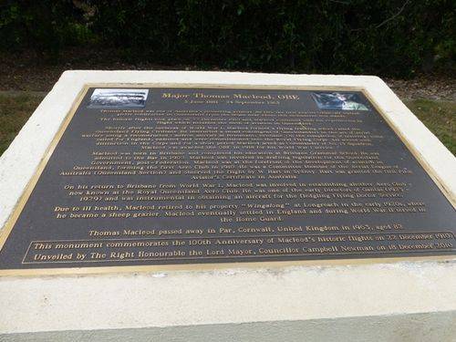 Thomas Macleod Plaque : 30-05-2014 Thomas Macleod Plaque : 30-05-2014