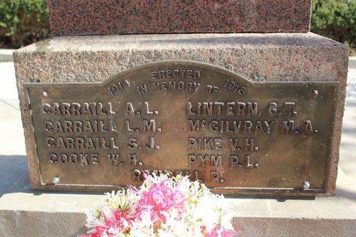 Tungkillo War Memorial : 05-May-2012 Tungkillo War Memorial : 05-May-2012