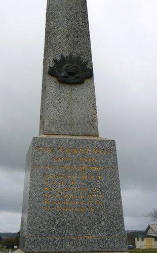 Tylden War Memorial Tylden War Memorial
