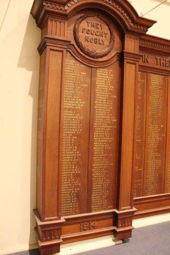 Unley City World War One Honour Roll : 06-December-2012