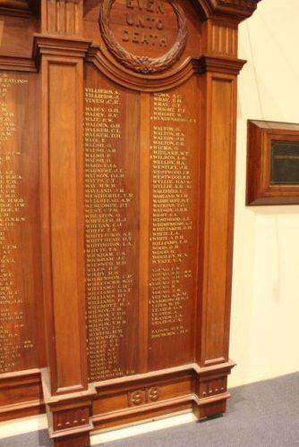 Unley City World War One Honour Roll : 06-December-2012