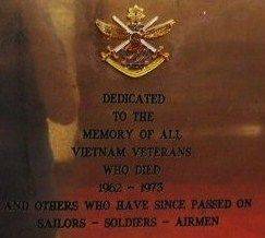 Vietnam Veterans Plaque Vietnam Veterans Plaque