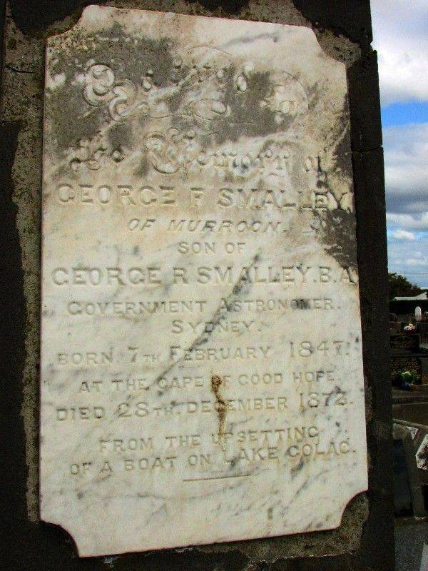 George Smalley Inscription : 18-April-2015