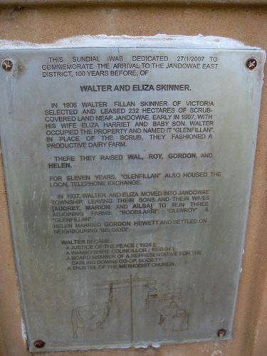 Skinner Sundial Plaque : 17-03-2010