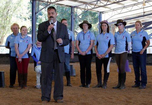 Nigel Allsopp presenting funds to RDA: 02-August-2014