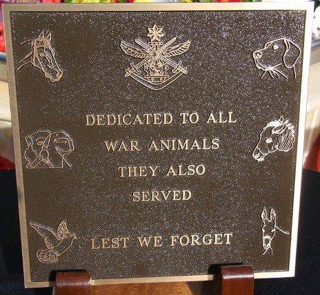 War Animals Plaque War Animals Plaque