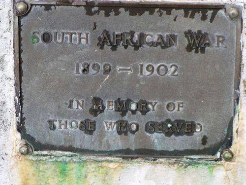 Waratah Boer War Memorial