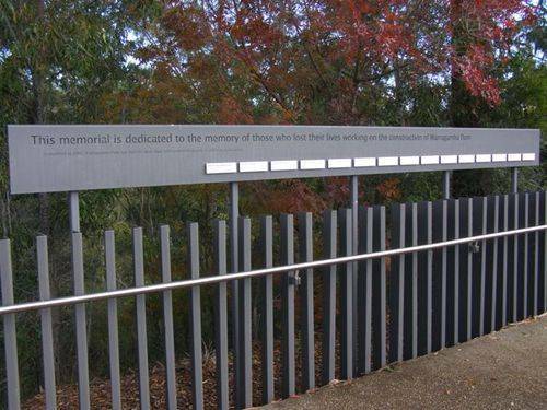 Warragamba Dam Workers Memorial : 14-June -2014 Warragamba Dam Workers Memorial : 14-June -2014