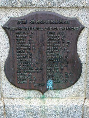 Wedderburn War Memorial Wedderburn War Memorial