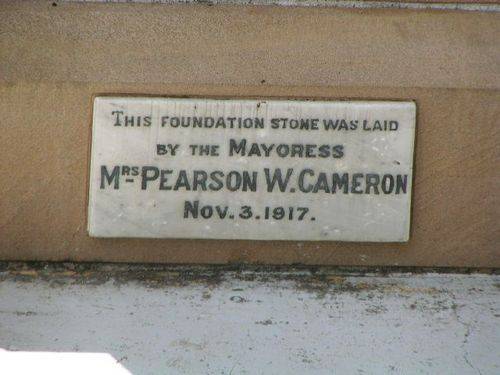 Western Suburbs Foundation Stone Plaque