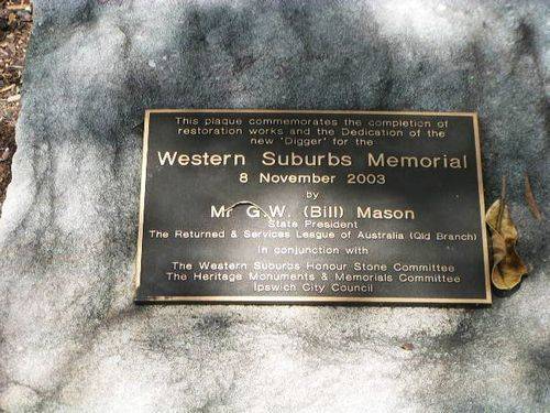 Western Suburbs Restoration Plaque