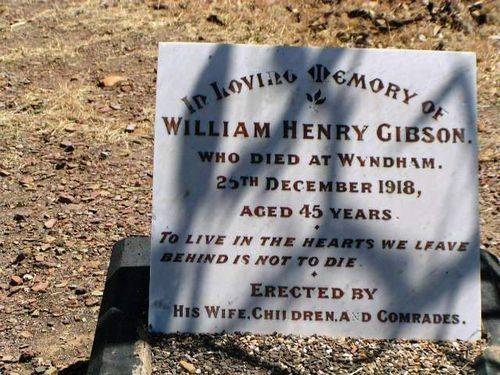 William Henry Gibson Headstone