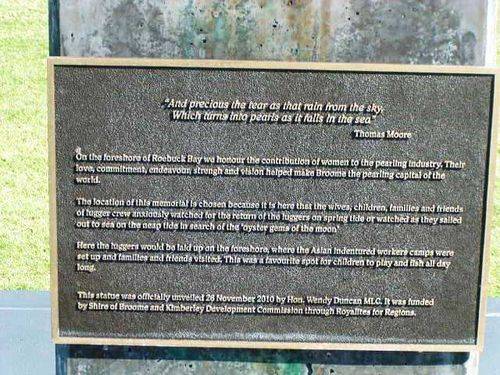 Women of Pearling Dedication Plaque