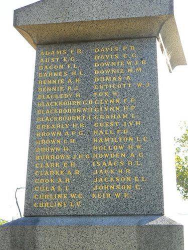 World War One Memorial : 24-April-2013 World War One Memorial : 24-April-2013