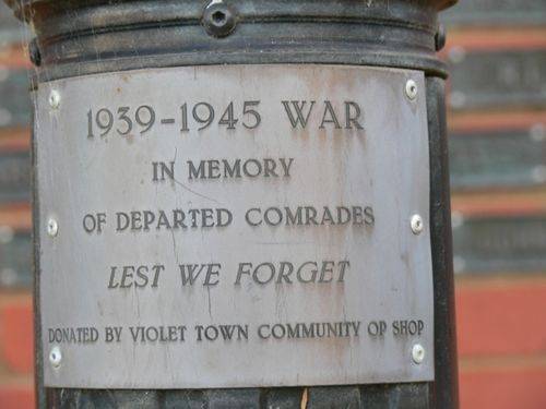 World War Two Memorial Lamp : 15-May-2013 World War Two Memorial Lamp : 15-May-2013