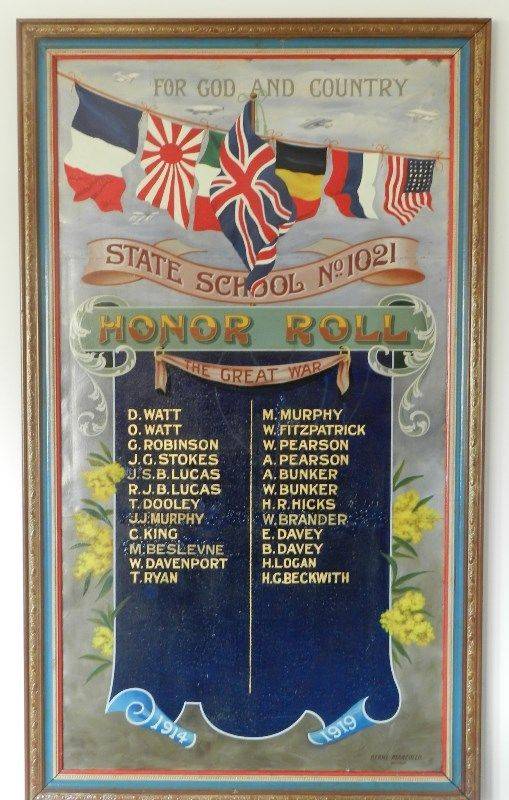 Corop State School Honour Roll | Monument Australia