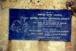 100 Years of Settlement Plaque