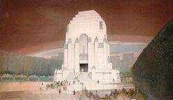 15-September-1930 Design drawing by C. Bruce Dellit (State Library of New South Wales)