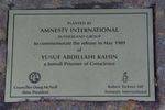 Amnesty International Plaque : 19-02-2014
