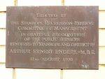 Arthur Enders Plaque : 25-04-2014