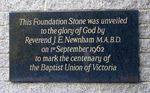 Baptist Union Centenary : 13-August-2012