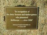 Bellthorpe Pioneers Plaque : 02-01-2012