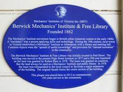 Mechanics Institute Plaque : 28-October-2014