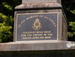 Boer War Inscription : 17-October-2014