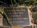 Boer War  WW1 + WW2 Plaque