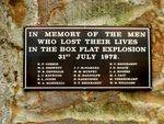 Box Flat Mining Disaster Memorial Inscription