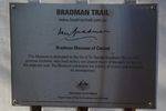 Bradman Museum Plaque : August-2014
